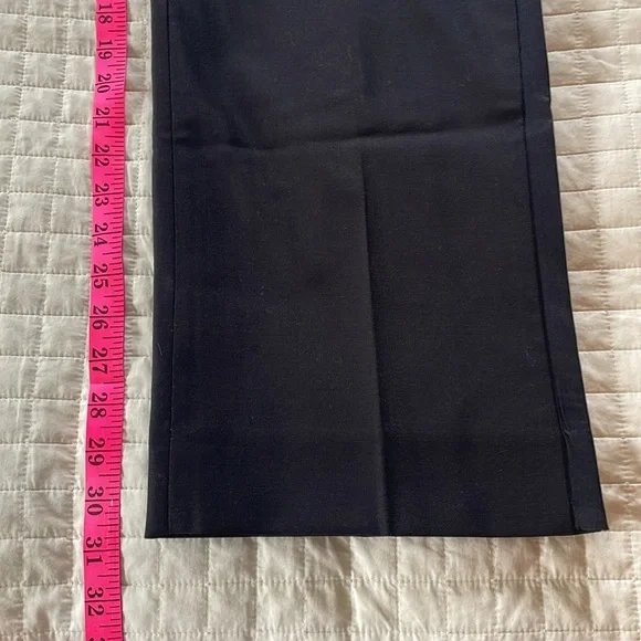 NWT Banana Republic | Tuxedo Pants | Straight Leg | Black | size 8 Petite - Picture 5 of 5